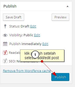 Mempublikasi artikel anda pada WordPress