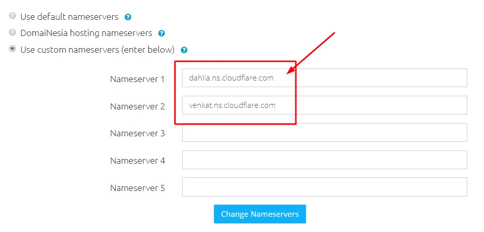 Mengganti Name Server Domain Kita di Panel Domain