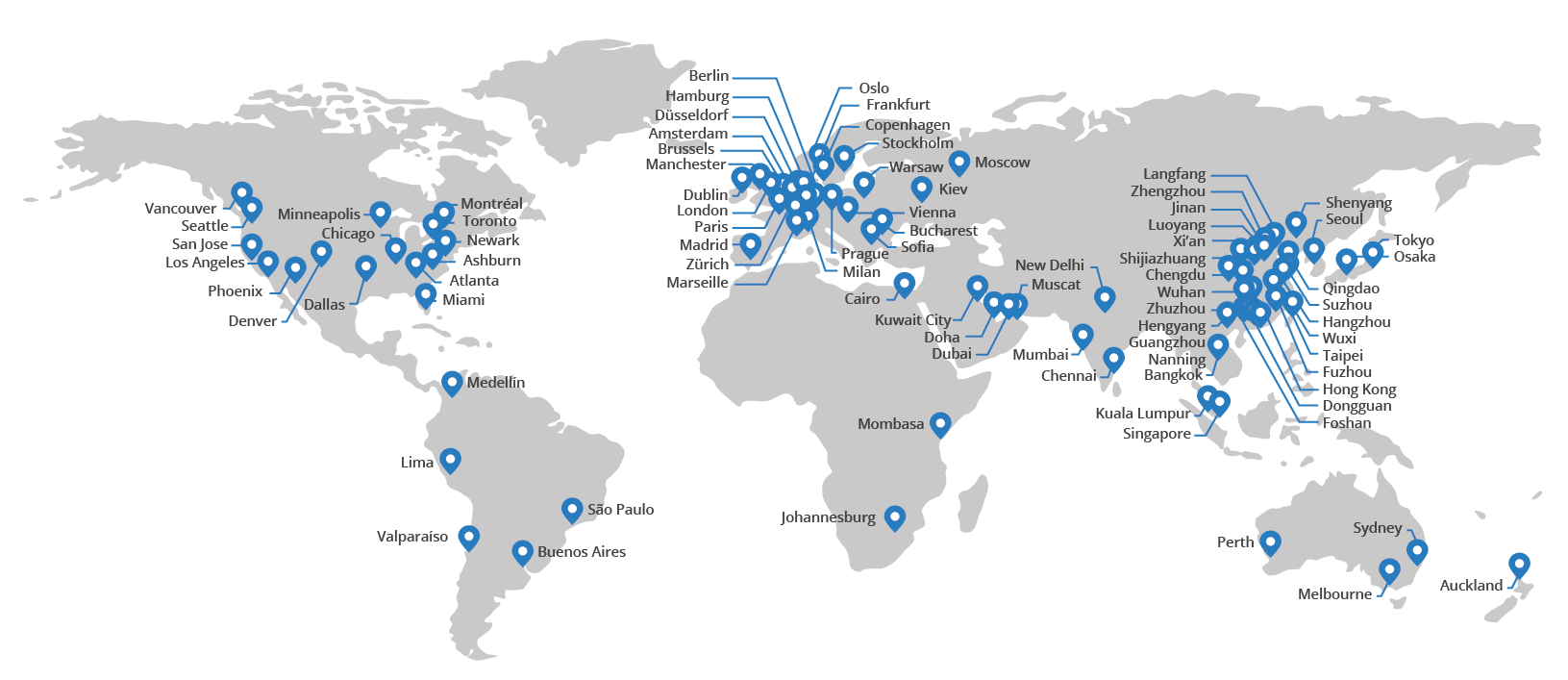 Peta Jaringan Cloudflare di Dunia