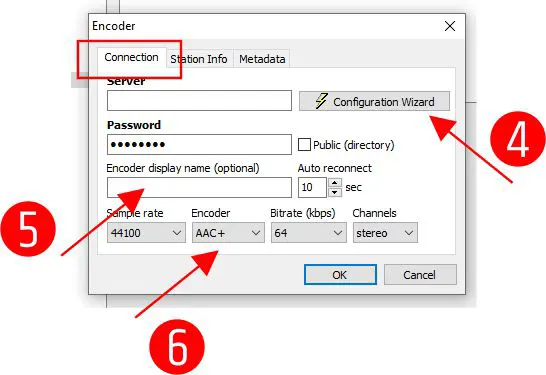 Server & Encoder Settings RadioBOSS