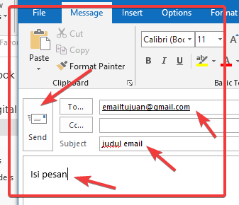 Tulis email di Microsoft Outlook