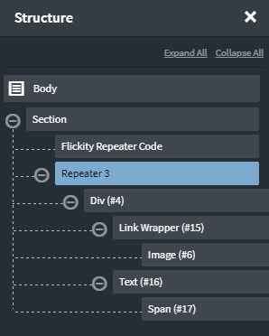 Flickity HTML structure in Oxygen Builder Repeater