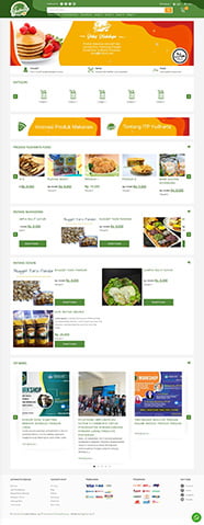 Homepage YudhartaFood (Tampilan Desktop)